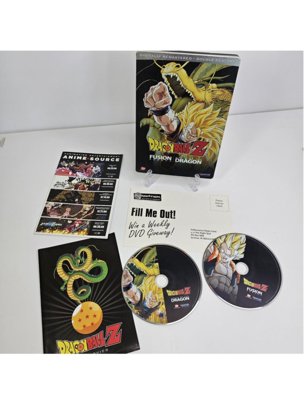 Dragon Ball Z – Fusion Reborn/Wrath of the Dragon (DVD, 2009) Steelbook